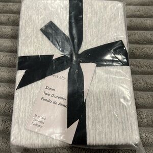 West Elm standard sham gray NWT